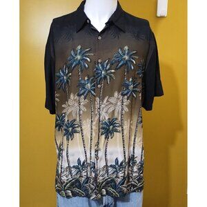 Batick Bay Short Sleeve Button Down Tropical Shirt XL